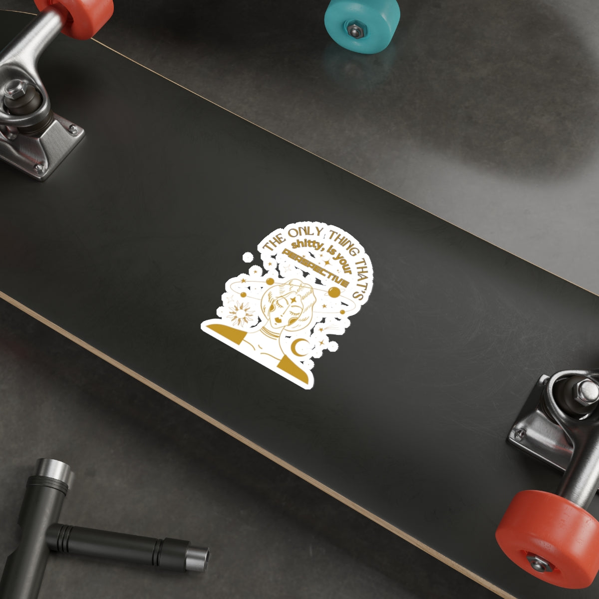 Perspective Die-Cut Stickers