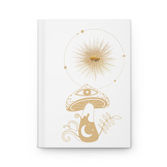 Mushroom Full Moon Hardcover Journal Matte