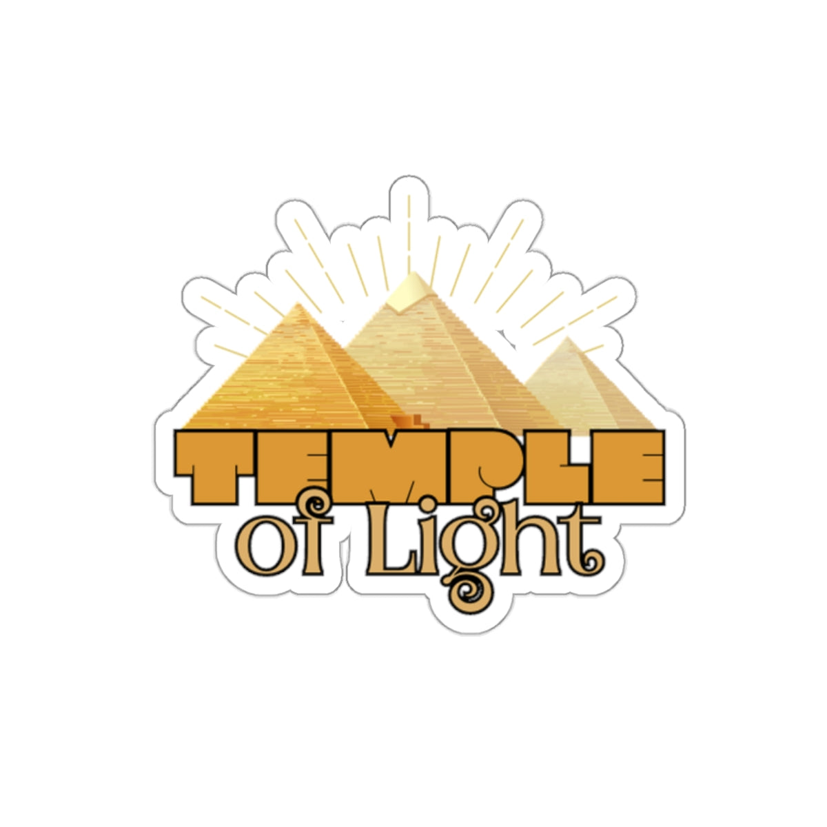 Temple of Light Die-Cut Stickers