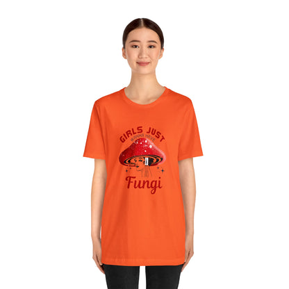 Girls Just Want to Have Fungi Unisex Jersey Short Sleeve Tee